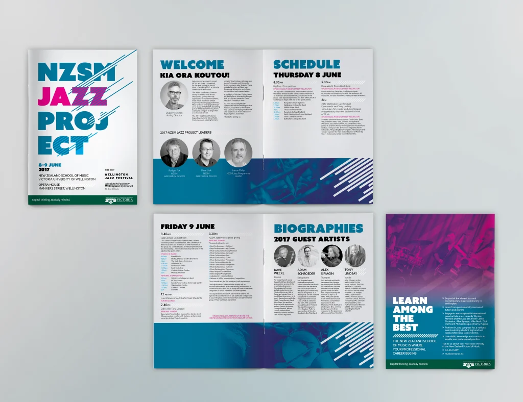 Victoria University of Wellington Event Brochure