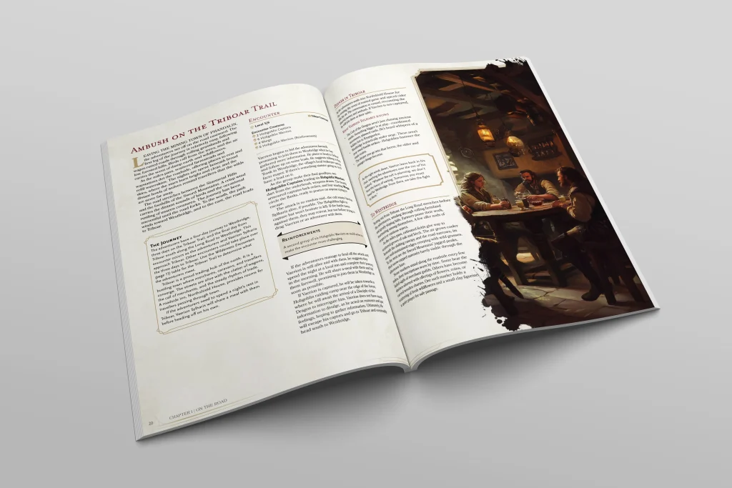Commercial template design and layout